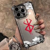 Hot Anime B-BerserkS Cool Plating Phone Case For Xiaomi Redmi 15 A3 15C 14C 13C K50 A1 Note 15 14 13 12 Pro Plus 4G 5G Anti Fall Redmi Note 15 Pro 5G