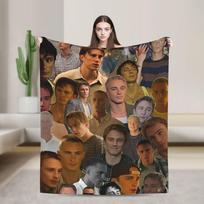 Rafe Cameron Šiltas Minkštas Antklodė Drew Starkey Kelionė Lėktuvu Pliušinis Mėtomasis Antklodė Naujoviškas Sofos Kėdės Lovos Užtiesalas Sofos Lovo Dangtis 75x90cm