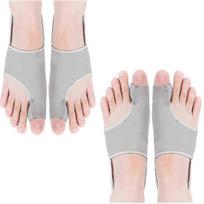 HYGGEAR Hallux Valgus Corrector Adjustable Toe Separator Corrector with Silicone Pads for Big Toe Bunion (Grey x 2 Pairs) 2025
