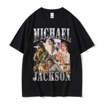 Classic Vintage Michael Jackson Graphic Tshirt Unisex Women Clothing Fashion Retro Gothic Rock Tshirt Unisexs Punk Oversized T Shirt S