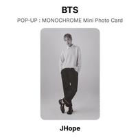 BTS POP-UP : MONOCHROME Mini Photo Card Official Photocard SUGA 04 gray