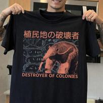 Destroyer of Colonies Anteater T-Shirt, Wildlife Humor Graphic Top, Gift For Animal Lovers L