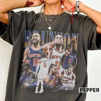 Jalen Brunson Krepšinio Niujorko Vintažiniai Comfort Colors Marškinėliai 4XL gray