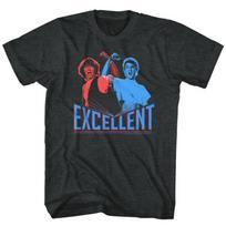 Bill and Ted 3D Excellent Black Heather Adult T-Shirt 2XL
