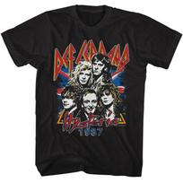 Def Leppard Hysteria 1987 Black T-Shirt 4XL