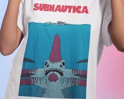 Unisex Subnautica Gaming T-Shirt, Indie Videogame Shirt L