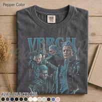 Vergil Devil May Cry Video Game Graphic Tee – Son of Sparda Gamer Shirt – Retro Hack and Slash Merch – Gift for DMC Fan Anime Gamer Shirt FD S