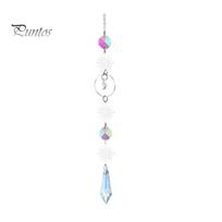 Star Moon Sun Chime Silver Crystal Wind Suncatcher, Hanging Ornament, Light Catcher Prism Frame Decoration, Dreamy Decor for Kids Room Guesthouse G