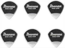Ibanez Grip Wizard Series Sand Grip Pick featuring PPA18XSGWH (EXTRA HEAVY) 6-pack, White, non-slip material.