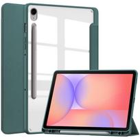 For Samsung Galaxy Tab S10 Lite 2025 SM-X400 SM-X406B with Pencil Holder Case For Galaxy Tab S10 FE Plus X520 X620 S9 FE Tablet Cover Tab S10 Lite tamsiai žalia spalva