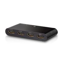 ELECOM HDMI Switcher with Automatic Switching Function Switch 3 1 2K HDMI Cable Included [PS3/PS4/Nintendo Compatible] Inputs, Output, (1080p), (1m) juoda