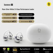 Baseus MC2 S Open-Ear Clip-On AI Translation Sports Earbuds balta