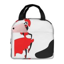 Flamenco Dancer Spain Insulated Lunch Bag for Women Kids Leakproof Food Boxes Thermal Lunch Box Tote One Size
