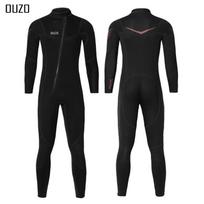 Mens 3mm Neoprene Wetsuit Fullsuit Long Sleeve Warmth Snorkeling Diving Surfing Winter Swimming Small