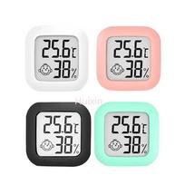 Hot LCD Digital Thermometer Hygrometer Indoor Room Electronic Temperature Humidity Meter Sensor Gauge Weather Station For Home Pink