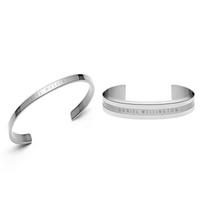 Daniel Wellington Starlight silver classic style, light luxury and versatile, alloy bracelet, same style for men and women, couple style C140C002 sidabras