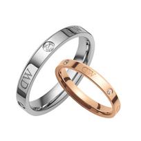 Daniel Wellington Light luxury lovers' ring, high-end star alloy ring, same style for men and women, couple model R220R232 sidabras