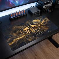 Leeds United Football Print Large Mouse Pad, Anti-Slip Extended Gaming Desk Mat for Office Home 30cmx60cm（11.8x23.6inch）