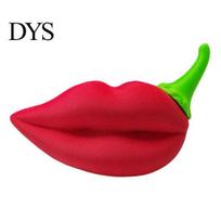 Chili Pepper Statue Statue, 3D Printed Red Lip Shaped Figurine, Novelty Conversation Starter Decorative Sculpture for Home, Living Room, Desk raudona