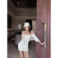 American sexy Spice Girl tube top dress children 2026 autumn new waist thin hip skirt two-piece set S