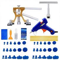 Naujas universalus automobilio įlenkimų taisymo rinkinys, įlenkimų šalinimo priemonė be dažymo, įlenkimų traukikliai 47pcs-eu plug blue