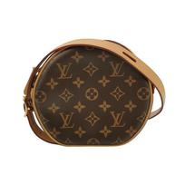 [Pre-Owned] Boîte Chapeau Souple Zipper Closure Leather Canvas Handbag Shoulder Bag Small - Good #111LH9I ONE SIZE
