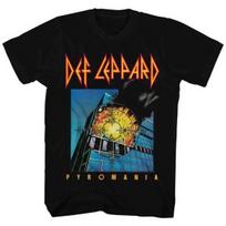 Def Leppard Pyromania Album Cover Men's T Shirt Rock Band Music Merch S