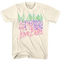 Def Leppard Leopard Eyes Love Bites Men's T Shirt Rock Band Merch S