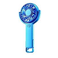 Handheld Fan Cooler Portable Mini USB Charging Fan Desk Dormitory 5 Speeds Adjustable Rechargeable Fan,Blue