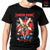 Linkin Park 'Reanimation' Metal Rock Kids Top Premium Soft Cotton T-Shirt XL red