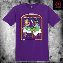 Steven Rhodes 'Alien Autopsy' Dark Humor Horror Premium Cotton T-Shirt L