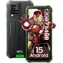 Refurbished - Téléphone Incassable Blackview BV4800 SE,Android 15 Smartphone robuste,12Go/64Go,microSD 2 To,6,56  HD+,5100 mAh,IP68/IP69K,5G Wifi