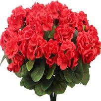 Vibrant Red Artificial Begonias for Home and Event Decor ryškiai raudonos spalvos