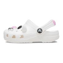 Crocs Resin Versatile Stylish Children's Sandals White Children's Model 25-26 balta