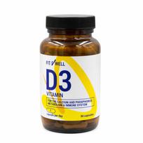 Fitnwell Vitaminas D-3 2000IU 90 kaps.