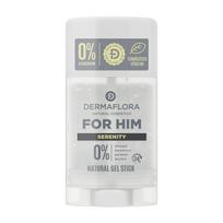DERMAFLORA FOR HIM 0% SERENITY pieštukinis želė dezodorantas, 50 ml
