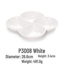 RuHan Melamine Four-Compartment Divided Serving Plate