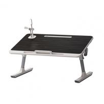 Laptop Bed Tray Table, Height Angle Adjustable Laptop Bed Stand, Portable Lap Desk with Foldable Legs for Sofa Couch juoda