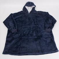 Unisex gobtuvinis vilnos pledas-megztinis lauko šilumai ir apsaugai nuo šalčio 730g Standard OPP black