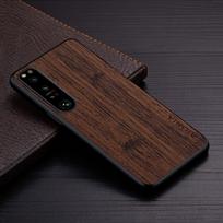 Case for Sony Xperia 1 5 10 IV ACE III II 2 Funda Bamboo Wood Pattern Leather Phone Cover Luxury Coque for Sony Xperia 1 Iv Case Xperia 1 kava