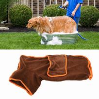 Super Absorbent Dog Drying Coat Fast Drying Dog Towel Wrap Durable Super Absorbent Robe  Rainy Days S