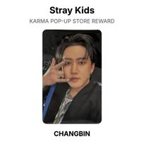 Stray Kids KARMA POP-UP STORE REWARD Official Photocard LEE KNOW 02 gray