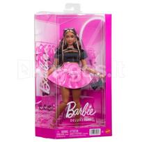 BARBIE DELUXE FASHIONISTAS mados lėlė rožiniu sijonu (JJN74)