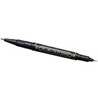 Zebra Twin Type Macky Care Ultra Fine Tip with Original Logo Packaging E Oil-Based Pen, Black, P-YYTH3-BK, juoda