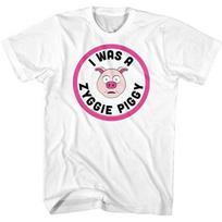 Bill and Ted Zyggie Piggy White Adult T-Shirt XL