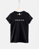 My Mom Says I'm T Shirt, Mum Son Playful Text Tee (Unisex) 3XL