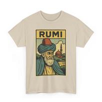 Rumi T-Shirt: Retro Comic Style Sufi Poet Tee - Spiritual Gift S