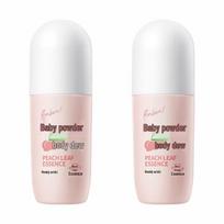RUNBEN Baby Peach Leaf Essence Liquid Talcum Lotion 100ml x 2