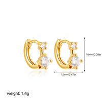 Fashion Hollow Mini Circle Round Hoop Earrings for Women Cute Butterfly Pendant Sparkling CZ Zircon Evil Eye Huggie Ear Buckle