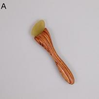 Natural Sandalwood Gua Sha Massage Stick Resin Facial Tool for Eye Acupressure Relaxation Home Spa Use A